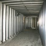 inside steel trailer